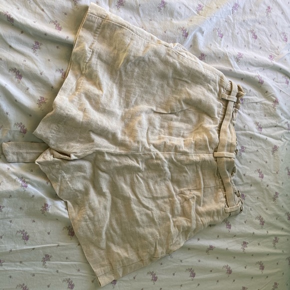 High Waist Khaki Shorts - Picture 6 of 7